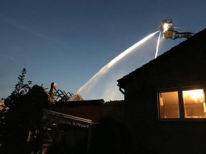 Brand in leerstehendem Geb&auml;ude
