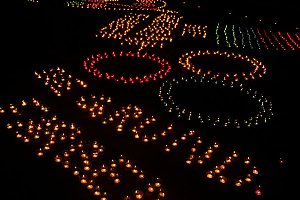 16. Lichterfest auf dem Petersberg