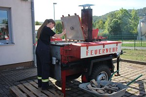 Feuerwehrleute feierten