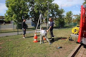 Feuerwehrleute feierten