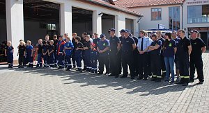 Feuerwehrleute feierten