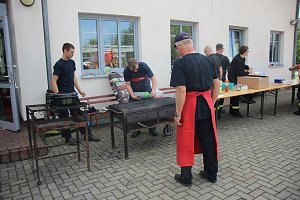 Feuerwehrleute feierten