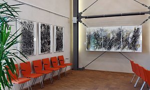 Bilder von Heinz Scharr im B&uuml;rgerzentrum Cruciskirche