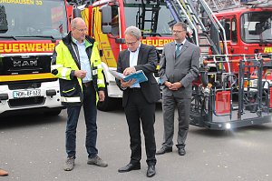 Drehleiter&uuml;bergabe Bleicherode