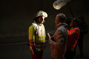 Gro&szlig;&uuml;bung im H&ouml;llbergtunnel