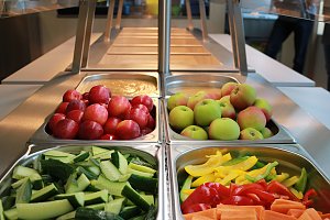 Gesundes Essen in neuer Küche