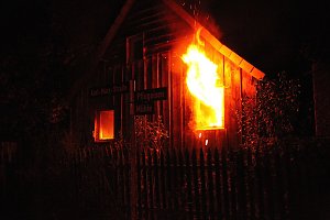 Hausbrand in Kleinfurra