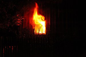 Hausbrand in Kleinfurra