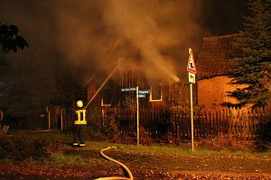 Hausbrand in Kleinfurra