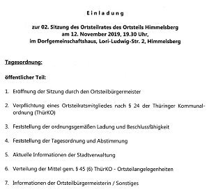 Aus den Behörden
