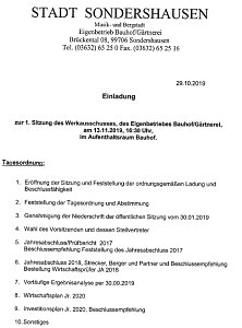 Aus den Behörden