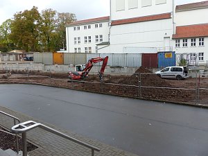 Blindg&auml;nger hinter dem Theater gefunden