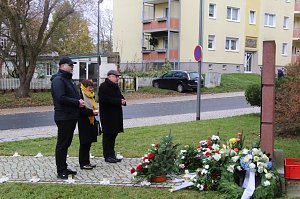Kranzniederlegung und Gedenken zur Reichspogromnacht vor 81 Jahren