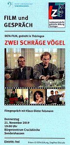 DEFA- Filmabend Zwei schr&auml;ge V&ouml;gel