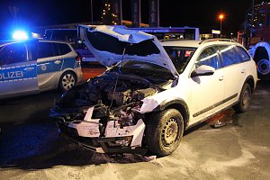 Crash auf der Kreuzung