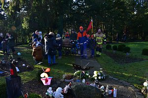 Friedenslicht am Schmetterlingsfeld