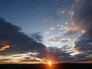 Abendhimmel &uuml;ber Osterode