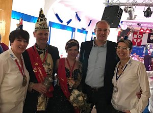 Prinz Ralf I und Prinzessin Mirjam I vom G&ouml;rsbacher Karnevalsverein sind das neue Landesprinzenpaar Th&uuml;ringens