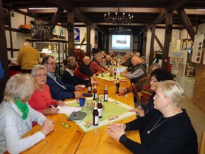 Gemeinsames Treffen im Tabakspeicher