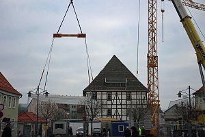 Dachger&uuml;st wird aufgesetzt