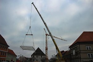 Dachger&uuml;st wird aufgesetzt