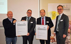 G&uuml;tezertifikate f&uuml;r Technisches Sicherheitsmanagement &uuml;bergeben