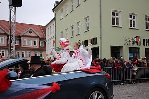 Rosenmontag auf dem Markt Sondershausen