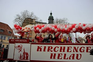 Rosenmontag auf dem Markt Sondershausen