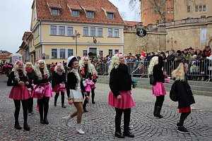 Rosenmontag auf dem Markt Sondershausen