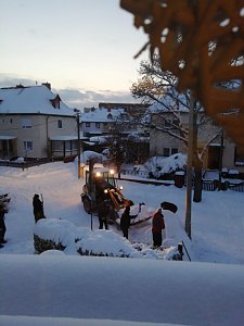 Räumungsarbeiten an der Bleiche