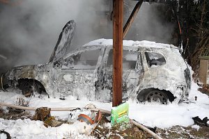 Autobrand in Niederspier