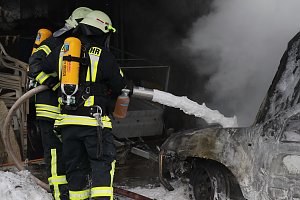 Autobrand in Niederspier