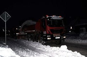 Schneefr&auml;se in Heringen im Einsatz