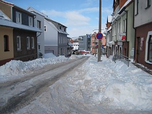 Schneechaos in Leinefelde