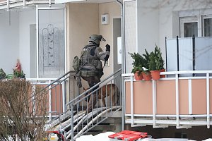 Gro&szlig;einsatz in der Bochumer Stra&szlig;e in Nordhausen
