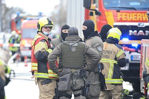 Gro&szlig;einsatz in der Bochumer Stra&szlig;e in Nordhausen