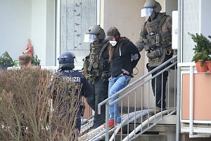 Gro&szlig;einsatz in der Bochumer Stra&szlig;e in Nordhausen