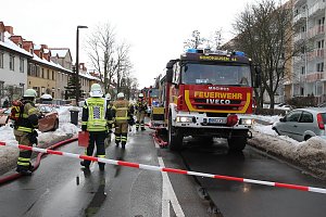 Gro&szlig;einsatz in der Bochumer Stra&szlig;e in Nordhausen