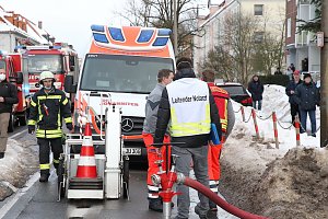 Gro&szlig;einsatz in der Bochumer Stra&szlig;e in Nordhausen