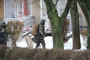 Gro&szlig;einsatz in der Bochumer Stra&szlig;e in Nordhausen