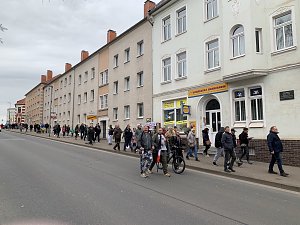 Spaziergang gegen die Lockdownma&szlig;nahmen der Regierung