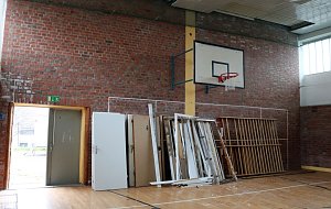 Sanierung der Humboldt-Turnhalle hat begonnen