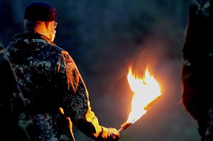 Vereidigungzeremonie der Rekruten der Bundeswehr Sondershausen