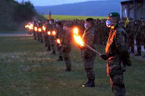 Vereidigungzeremonie der Rekruten der Bundeswehr Sondershausen