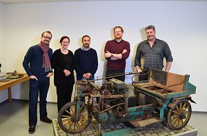 Untersuchung am historischen Gef&auml;hrt