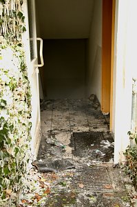 Die L&ouml;scharbeiten am Mecklenburgs Hof dauerten auch heute noch an