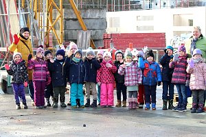Kinder  aus der Schmetterlingsgruppe der Kita Helbespatzen aus Ebeleben