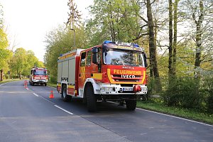 Das Unfallauto wird geborgen
