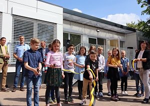 Er&ouml;ffnung des neuen Hort-Geb&auml;udes des K&auml;the-Kollwitz Grundschule