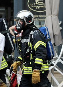 Feuerwehreinsatz in der Innenstadt von Bad Langensalza